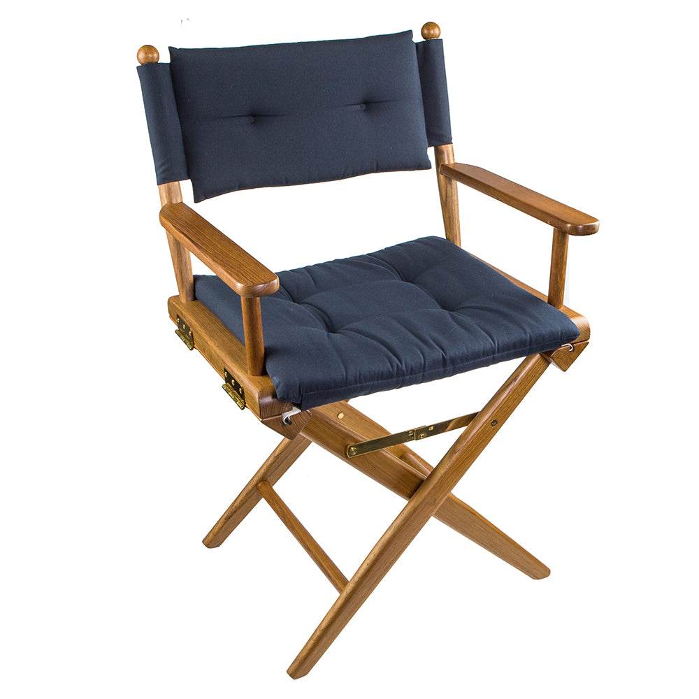 Suncoast Marine and Auto offers Whitecap Directors Chair w/Navy Cushion - Teak (61042)