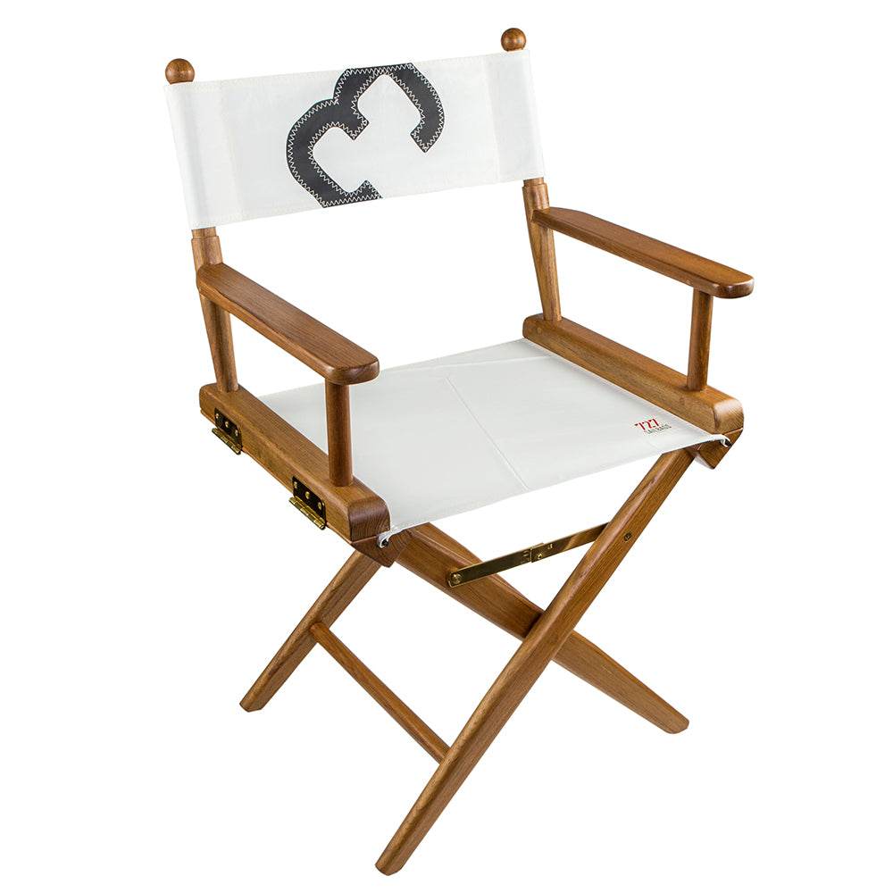 Suncoast Marine and Auto offers Whitecap Directors Chair w/Sail Cloth Seating - Teak (61044)