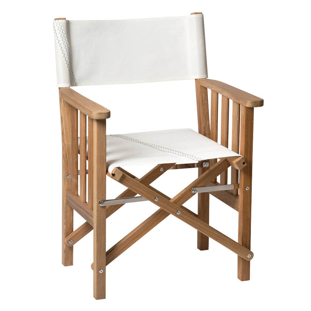 Suncoast Marine and Auto offers Whitecap Directors Chair II w/Sail Cloth Seating - Teak (61054)