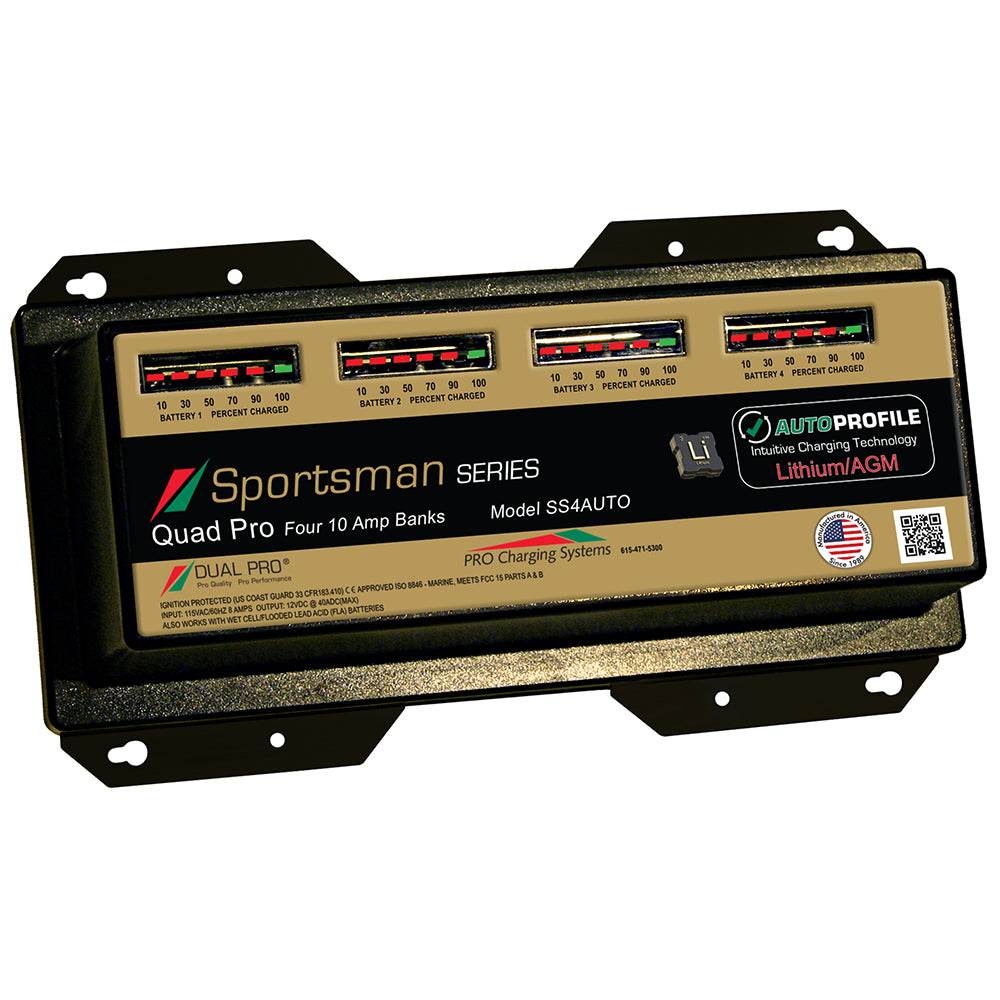 Dual Pro SS4 Auto 40A - 4-Bank Lithium/AGM Battery Charger [SS4AUTO] - Suncoast Marine & Auto Supply 