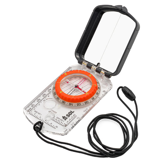 Suncoast Marine and Auto offers S.O.L. Survive Outdoors Longer Sighting Compass w/Mirror [0140-0030]