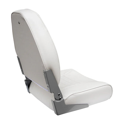 Wise Traditional High-Back Fishing Seat (White)