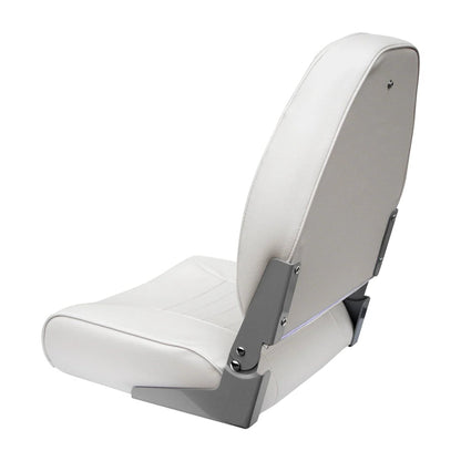 Wise Traditional High-Back Fishing Seat (White)