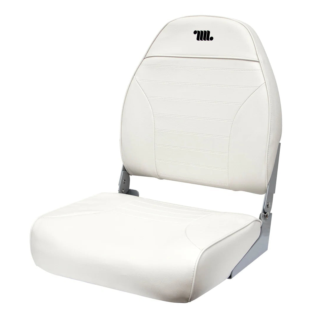 Wise Traditional High-Back Fishing Seat (White)