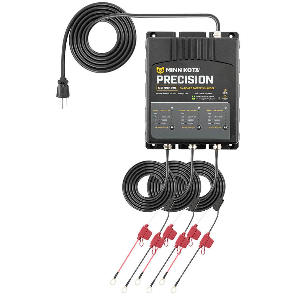 Minn Kota On-Board Precision Charger MK-330 PCL 3 Bank x 10 AMP LI Optimized Charger [1833301] - Suncoast Marine & Auto Supply 