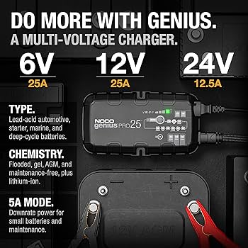NOCO GENIUSPRO25 Portable Smart Car Battery Charger