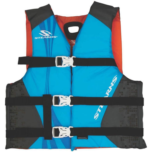 Stearns Antimicrobial Nylon Vest Life Jacket - 30-50lbs - Blue [2000036885] - Suncoast Marine & Auto Supply 