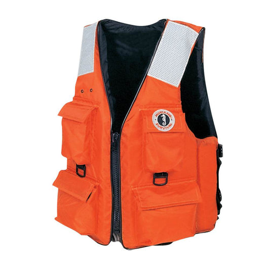 Suncoast Marine and Auto offers Mustang 4-Pocket Flotation Vest - Orange - XXL [MV3128T2-2-XXL-216]