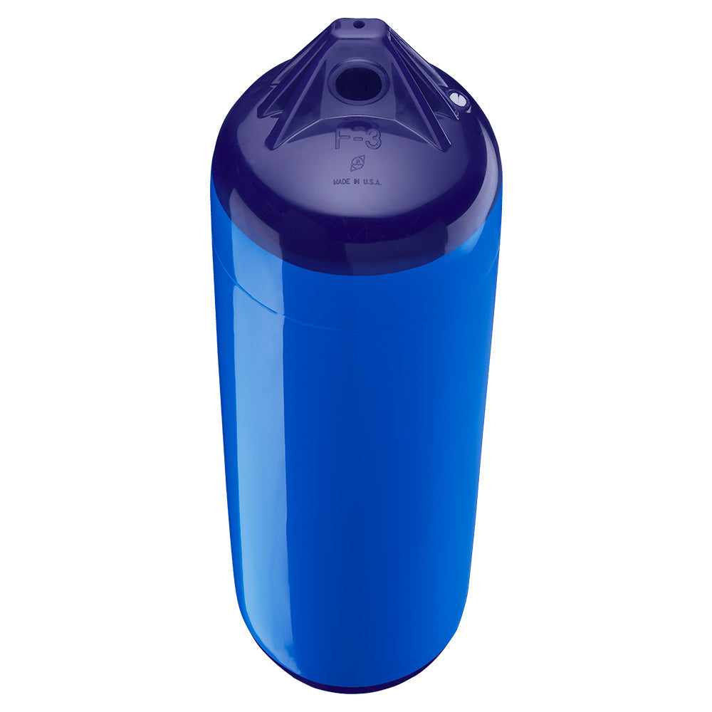Suncoast Marine and Auto offers Polyform F-3 Twin Eye Fender 8.2" x 30" - Blue [F-3 BLUE]