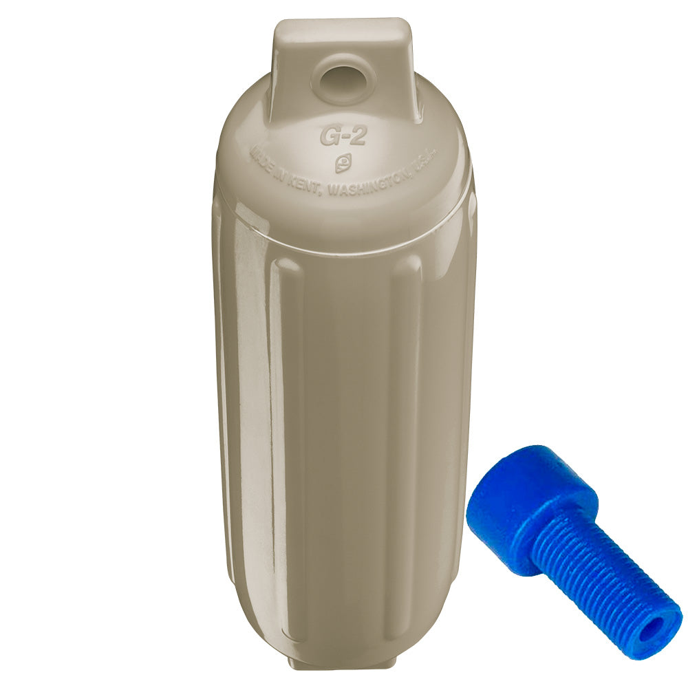 Suncoast Marine and Auto offers Polyform G-2 Twin Eye Fender 4.5" x 15.5" - Sand w/Adapter [G-2 SAND W/AIR ADAPTER]