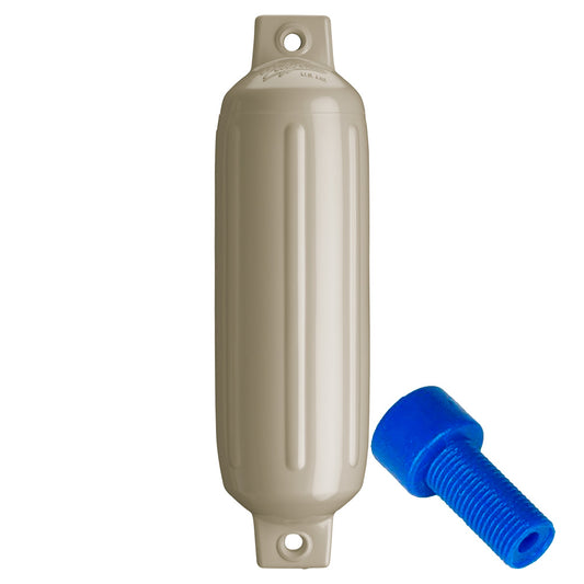 Suncoast Marine and Auto offers Polyform G-2 Twin Eye Fender 4.5" x 15.5" - Sand w/Adapter [G-2 SAND W/AIR ADAPTER]