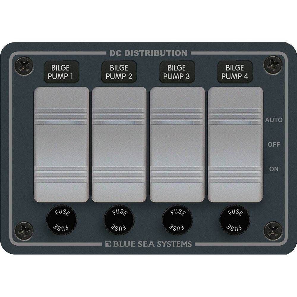 Blue Sea 8666 Contura 4 Bilge Pump Control Panel [8666] - Suncoast Marine & Auto Supply 