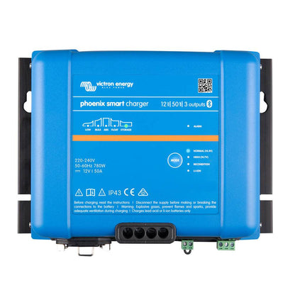 Suncoast Marine and Auto offers Victron Phoenix Smart IP43 Charger 12/50 (3) 120-240VAC Requires 5-15P Mains Cord [PSC125053095]