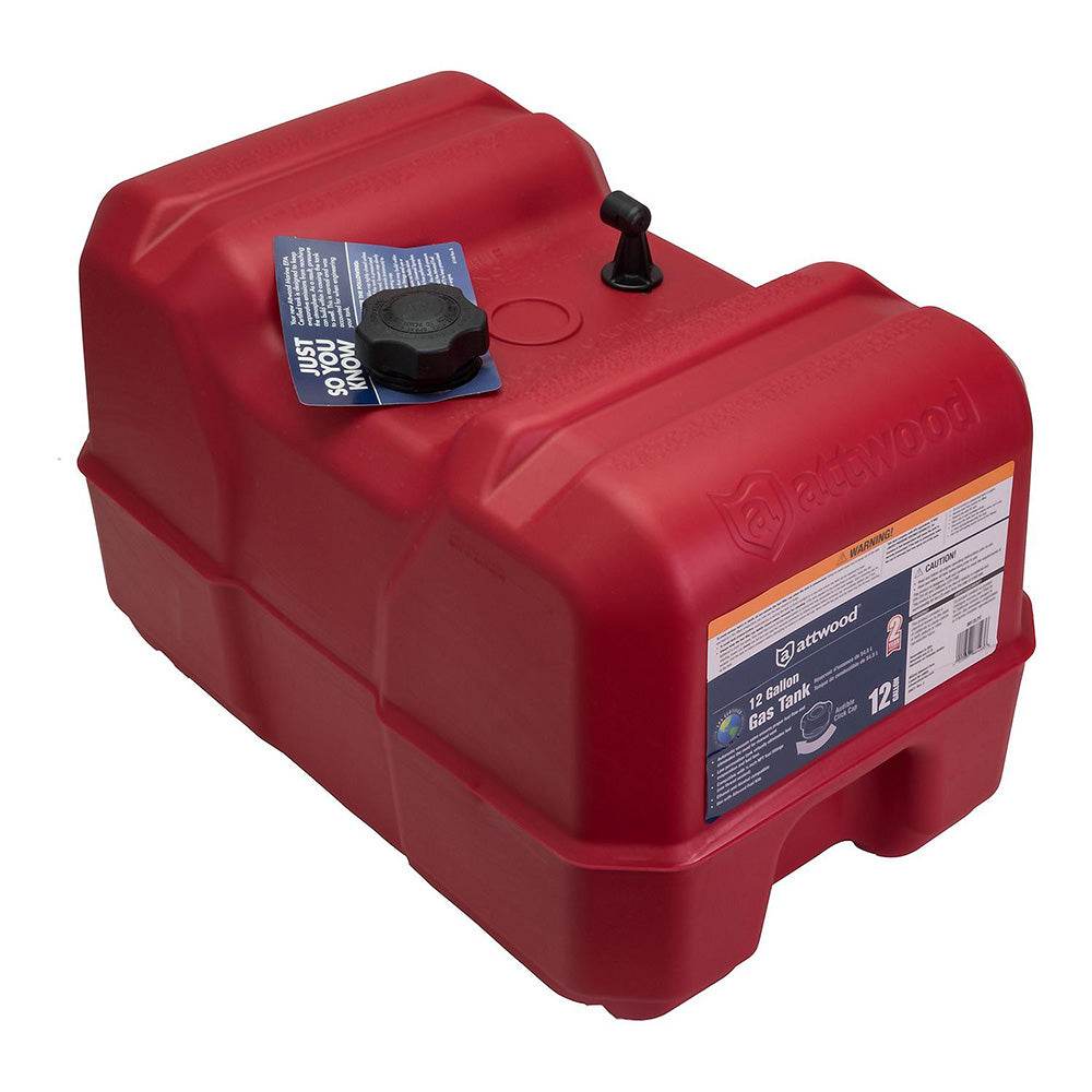 Attwood Portable Fuel Tank - 12 Gallon w/o Gauge [8812LP2] - Suncoast Marine & Auto Supply 