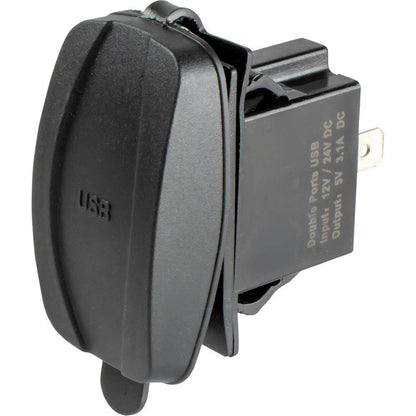 Sea-Dog USB USB-C Rocker Switch Style Power Socket [426521-1] - Suncoast Marine & Auto Supply 