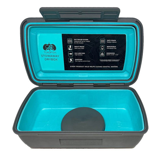 Toadfish Stowaway Dry Box w/Smart Grip Cell Phone Tray Insert [1139] - Suncoast Marine & Auto Supply 