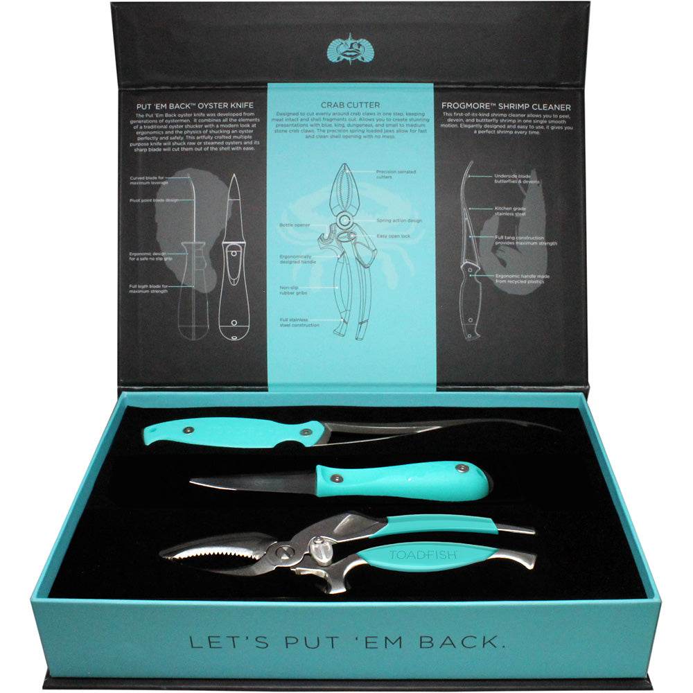 Toadfish Coastal Kitchen Collection - Oyster Knife, Shrimp Cleaner Crab Cutter [1011] - Suncoast Marine & Auto Supply 
