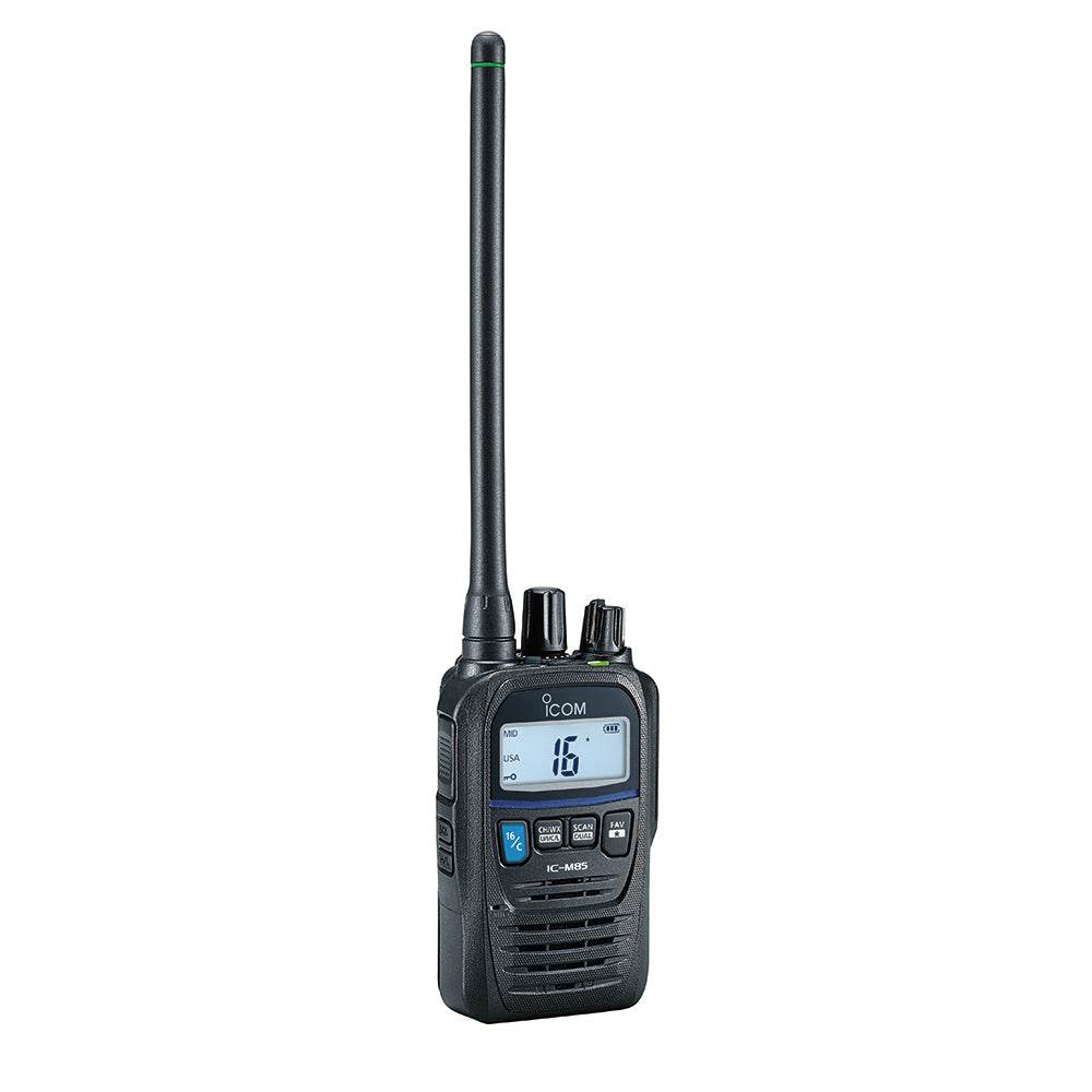 Suncoast Marine and Auto offers Icom M85UL Intrinsically Safe, Ultra Compact Handheld VHF Marine Radio w/5W Power Output (M85UL 31)