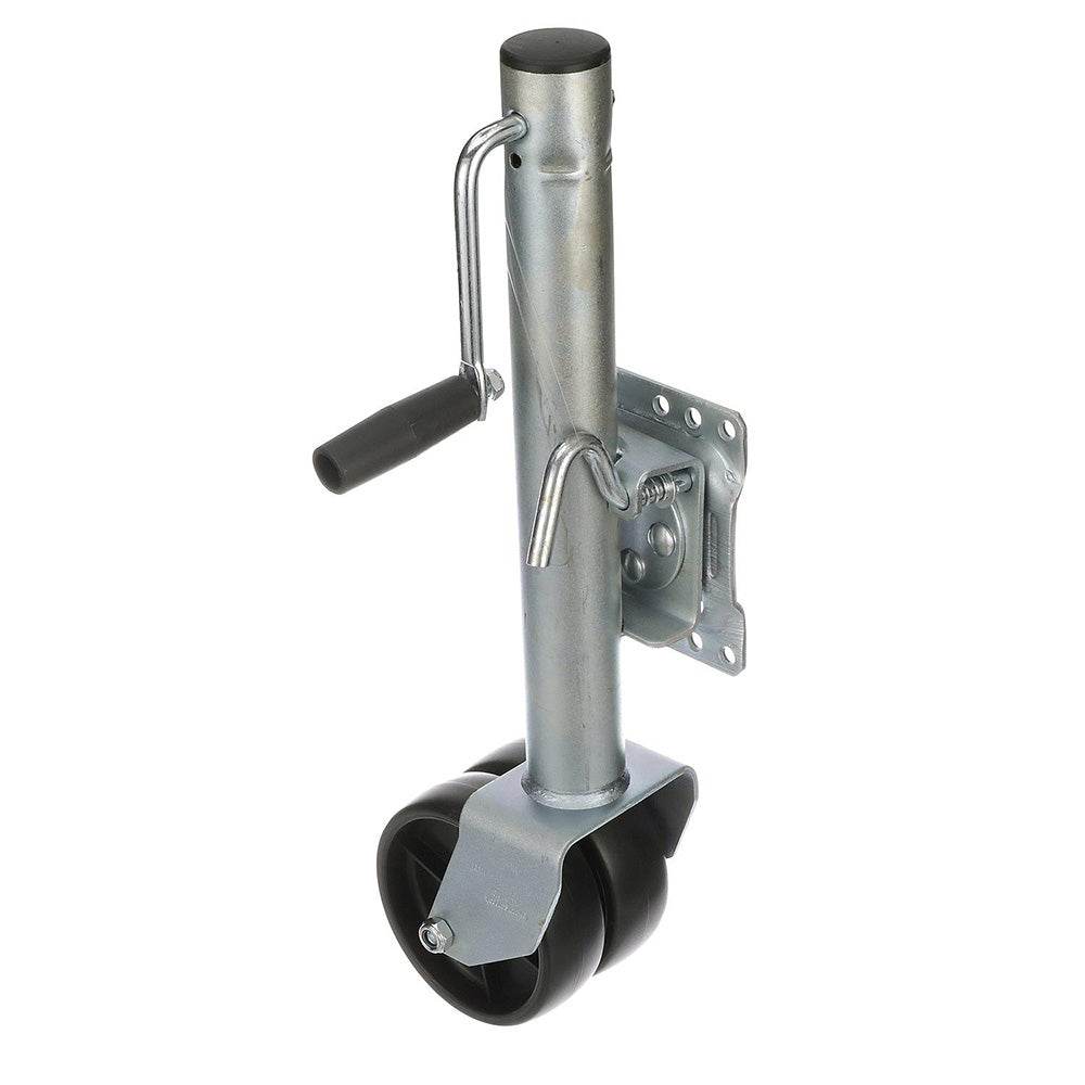 Attwood Fold-Up Trailer Jack - 1500 lb Capacity - Dual Wheel [11126-4] - Suncoast Marine & Auto Supply 