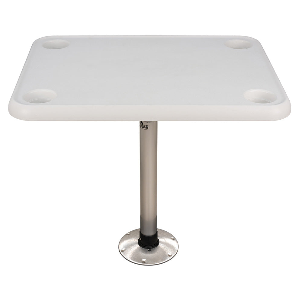 Suncoast Marine and Auto offers Springfield 16" x 28" Rectangle Table Package - White Thread-Lock [1690107]