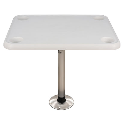 Suncoast Marine and Auto offers Springfield 16" x 28" Rectangle Table Package - White Thread-Lock [1690107]