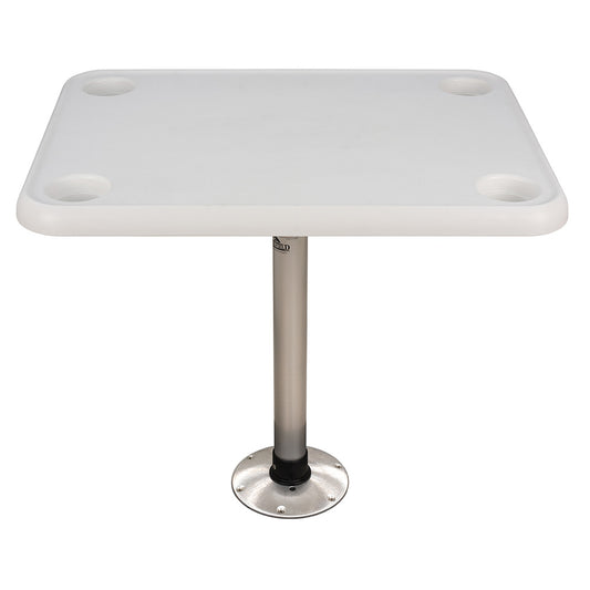 Suncoast Marine and Auto offers Springfield 16" x 28" Rectangle Table Package - White Thread-Lock [1690107]