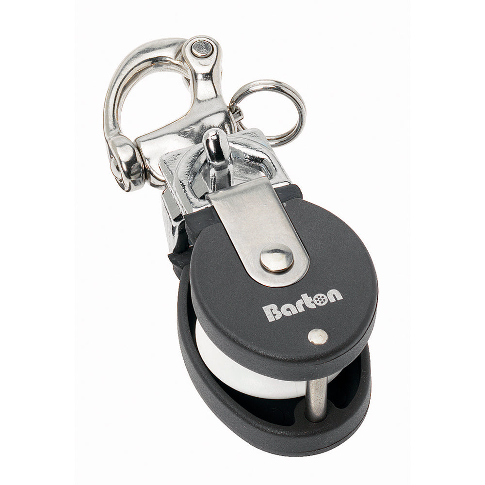 Suncoast Marine and Auto offers Barton Marine Size 2 Snatch Block w/Stainless Snap Shackle - 35mm Sheave [90301]
