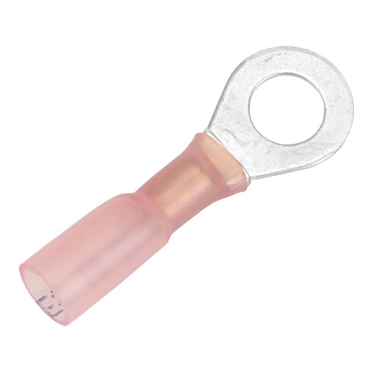 Suncoast Marine and Auto offers Pacer 22-18 AWG Heat Shrink Ring Terminal - 1/4" Stud Size - 100 Pack [TE18-14R-100]