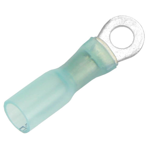 Pacer 16-14 AWG Heat Shrink Ring Terminal - #8 Stud Size - 25 Pack [TE14-8R-25] - Suncoast Marine & Auto Supply 