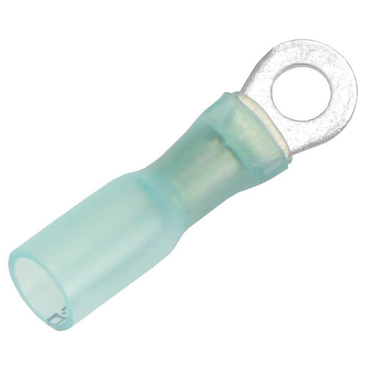 Pacer 16-14 AWG Heat Shrink Ring Terminal - #8 Stud Size - 100 Pack [TE14-8R-100] - Suncoast Marine & Auto Supply 