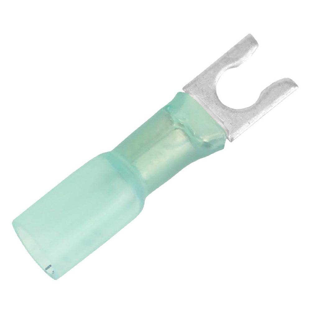 Pacer 16-14 AWG Heat Shrink Spade Terminal - #10 Stud Size - 100 Pack [TE14-10SLF-100] - Suncoast Marine & Auto Supply 