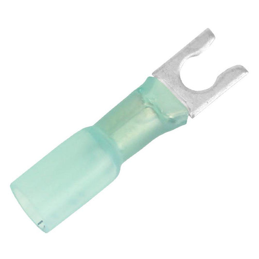 Pacer 16-14 AWG Heat Shrink Spade Terminal - #10 Stud Size - 100 Pack [TE14-10SLF-100] - Suncoast Marine & Auto Supply 