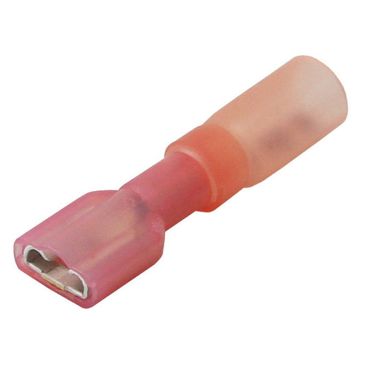 Pacer 22-18 AWG Heat Shrink Female Disconnect - 25 Pack [TDE18-250FI-25] - Suncoast Marine & Auto Supply 