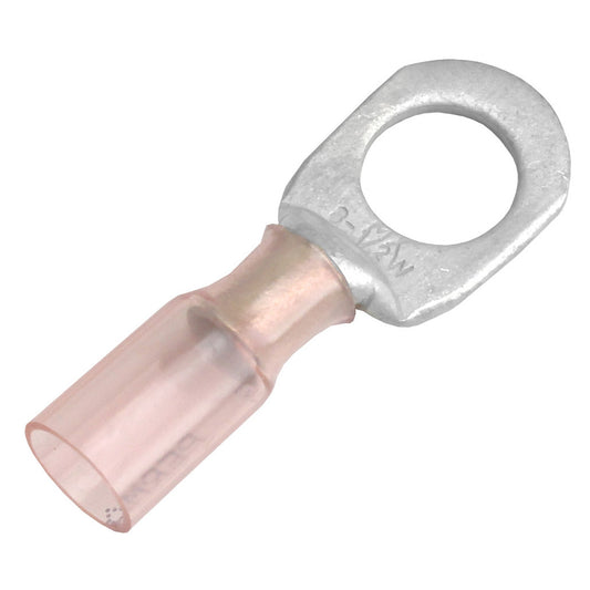 Suncoast Marine and Auto offers Pacer 8 AWG Heat Shrink Ring Terminal - 1/2" Stud Size - 25 Pack [TE8-12R-25]