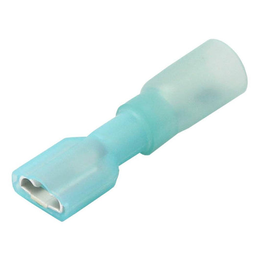 Pacer 16-14 AWG Heat Shrink Female Disconnect - 100 Pack [TDE14-250FI-100] - Suncoast Marine & Auto Supply 