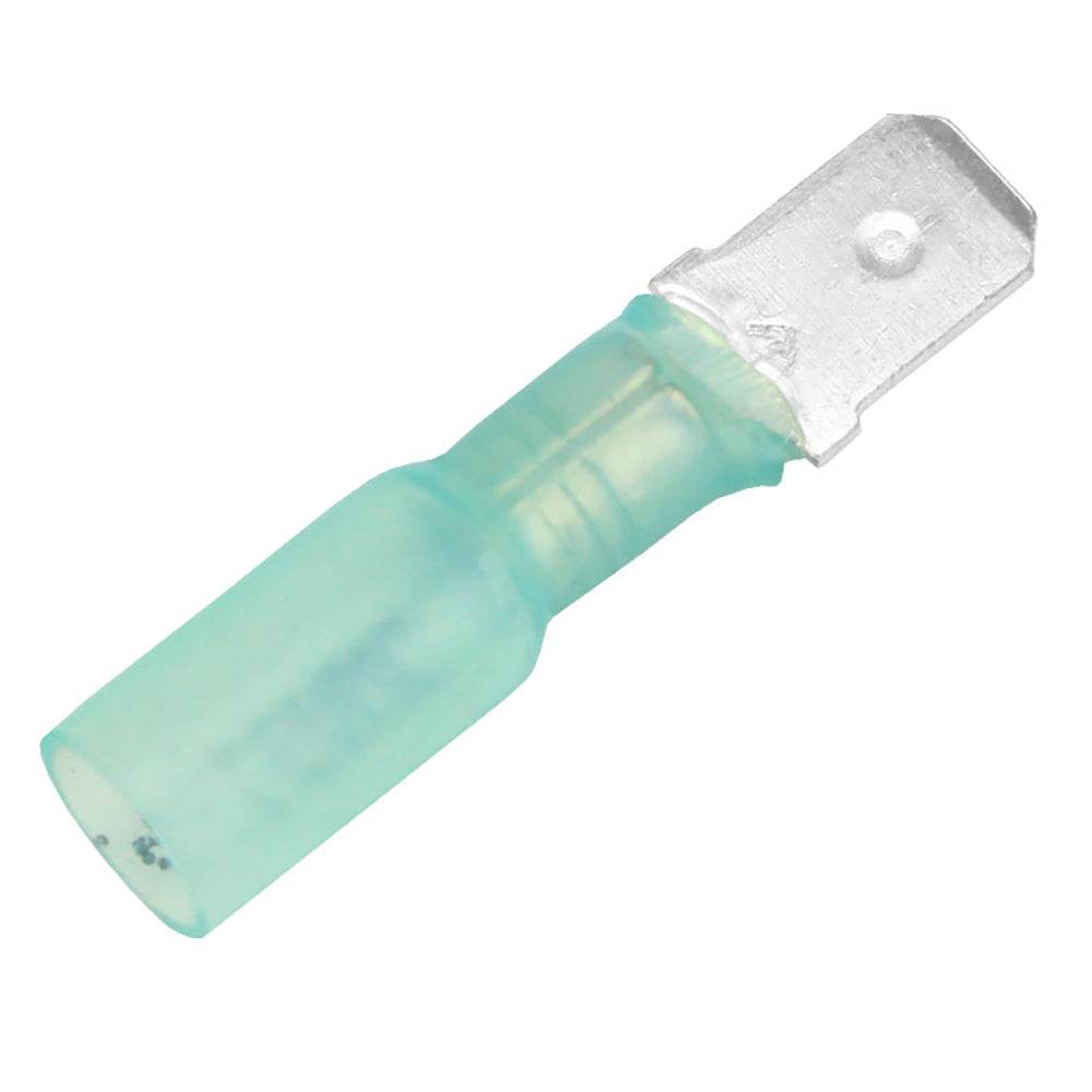 Pacer 16-14 AWG Heat Shrink Male Disconnect - 100 Pack [TDE14-250M-100] - Suncoast Marine & Auto Supply 