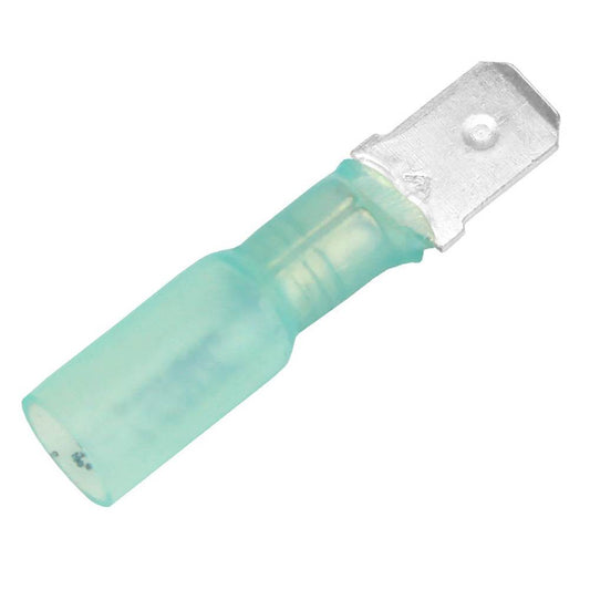 Pacer 16-14 AWG Heat Shrink Male Disconnect - 100 Pack [TDE14-250M-100] - Suncoast Marine & Auto Supply 