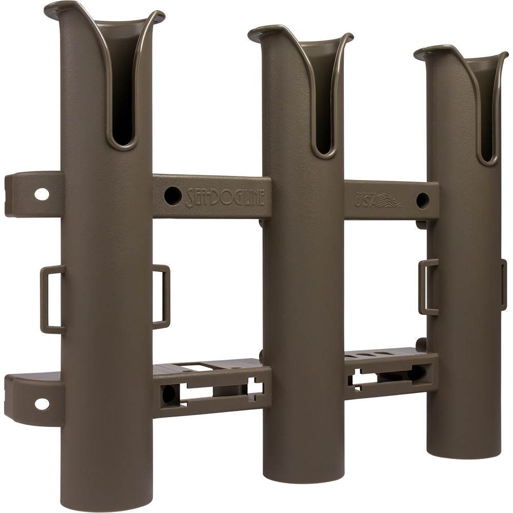 Sea-Dog Triple Threat Three Pole Rod Holder - Flat Dark Earth [325034-1] - Suncoast Marine & Auto Supply 