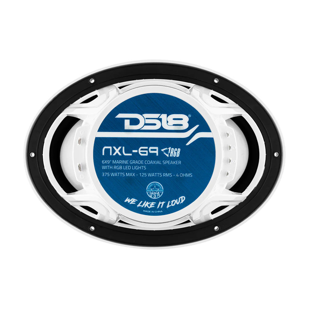Suncoast Marine Supply offers DS18 HYDRO NXL-69/WH 6x9 Marine Speakers w/ RGB LED