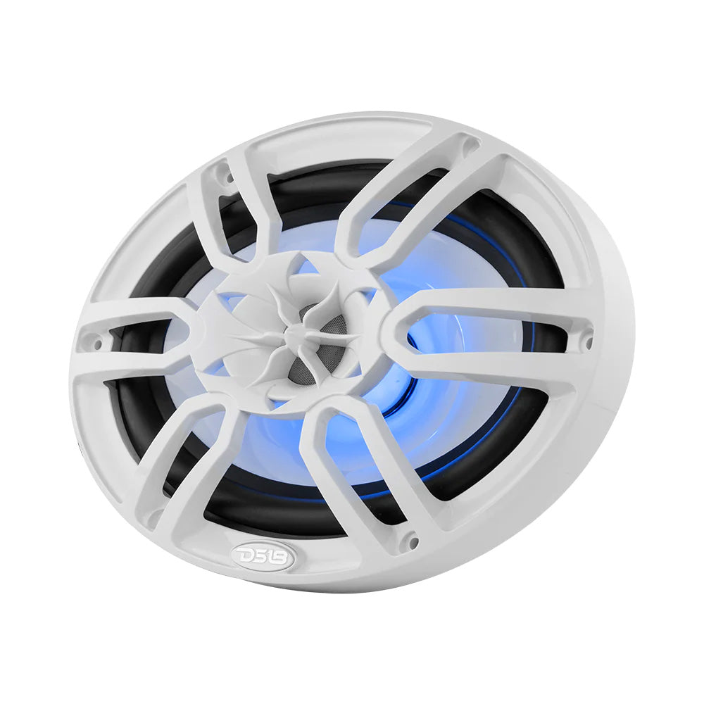 Suncoast Marine Supply offers DS18 HYDRO NXL-69/WH 6x9 Marine Speakers w/ RGB LED