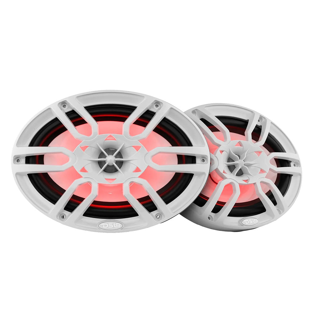 Suncoast Marine Supply offers DS18 HYDRO NXL-69/WH 6x9 Marine Speakers w/ RGB LED