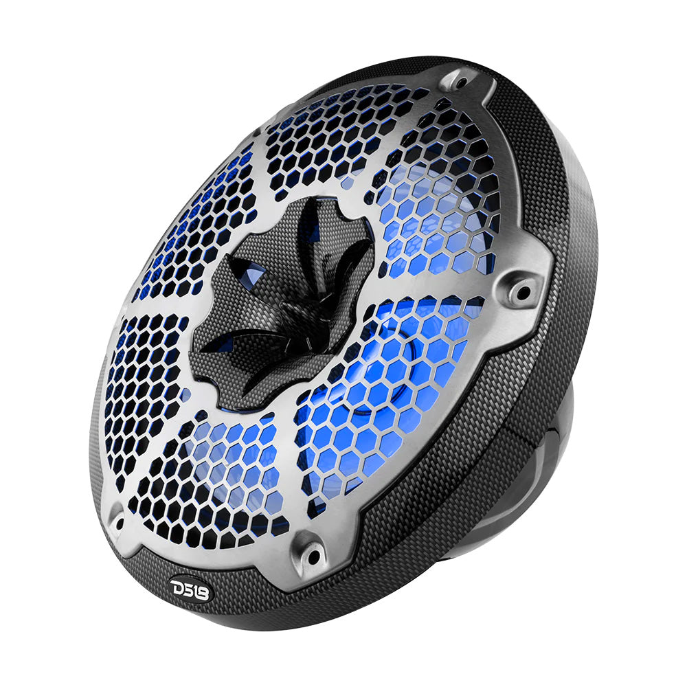 Suncoast Marine Supply offers DS18 HYDRO CF-10M 10" 2-Way Marine Coaxial Speakers with RGB