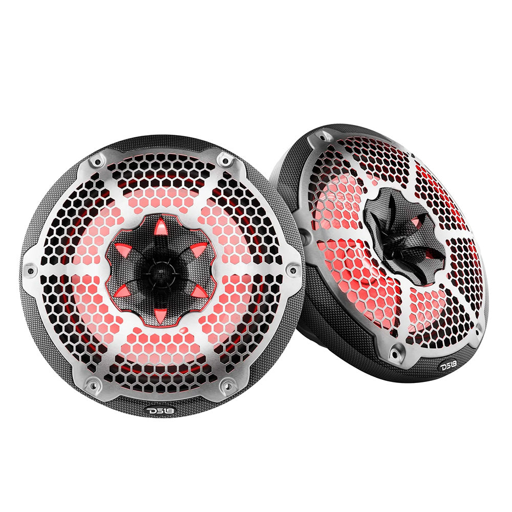 Suncoast Marine Supply offers DS18 HYDRO CF-10M 10" 2-Way Marine Coaxial Speakers with RGB