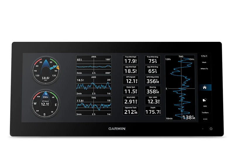 Suncoast Marine and Auto offers Garmin GPSMAP 1543xsv 15" Ultrawide Combo GPS/Fishfinder GN+ (Sonar + Mapping)