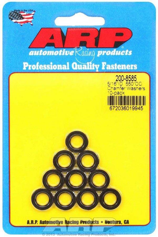 Suncoast Marine and Auto offers Black Washers - 5/16 ID x .550 OD Chamfer (10) (200-8585)
