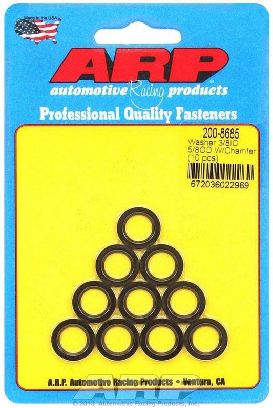 Suncoast Marine and Auto offers Black Washers - 3/8 ID x 5/8 OD Chamfer (10) (200-8685)