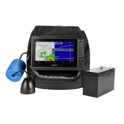 Suncoast Marine and Auto offers Garmin ECHOMAP UHD2 7" sv Ice Fishing Bundle (73sv and GT10HN-IF Transducer)