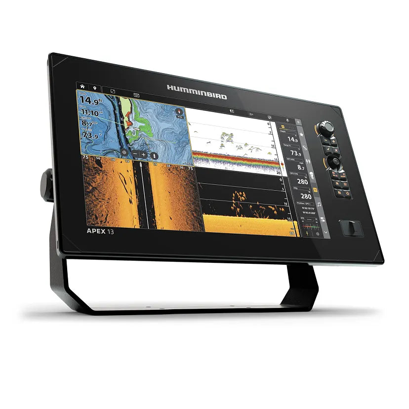 Suncoast Marine Supply offers Humminbird 13 APEX 13.3" Chartplotter/Fishfinder with Transducer
