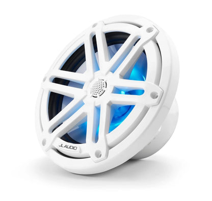 Suncoast offers JL Audio 7.7" Marine Coaxial Speakers, White Sport Grilles with RGB LED Lighting (M3-770X-S-Gw-i) (010-03069-00)