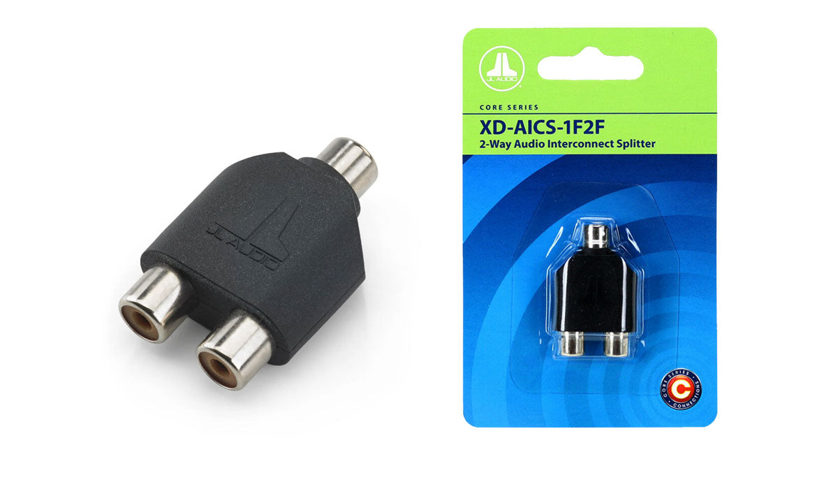Suncoast Marine and Auto offers JL Audio® Core Audio Interconnect Splitter 2-way (XD-AICS-1F2F)
